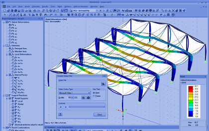 RSTAB  - 3D végeselem módszer  és tervező program referencia kép 4